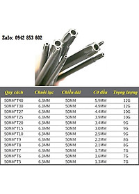 Bộ Mũi Lục Giác Hoa Thị Bắn Vít Chuôi Lục Giác  thép hợp kim S2 - Đầy Đủ Các Cỡ ( 50mm - 150mm )
