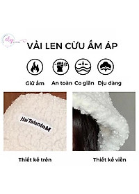 Mũ Bucket lông cừu phong cách Hàn Quốc hót hít