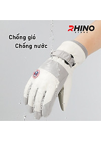 Găng tay lót lông cừu giữ ấm mùa đông chống gió, kháng nước Rhino G904 Bao tay chống trượt đi xe máy, xe đạp cho nam nữ, bảo hộ đi phượt