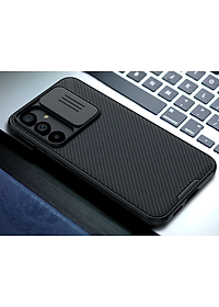 Ốp lưng cho Samsung Galaxy S23 FE bảo vệ camera chống sốc hiệu Nillkin Camshield có khung & nắp đậy bảo vệ Camera - Hàng nhập khẩu