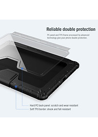 Bao da dành cho iPad Pro 11 inch (2021) M1 có nắp bảo vệ camera Nillkin Bumper Leather -  Hàng chính hãng