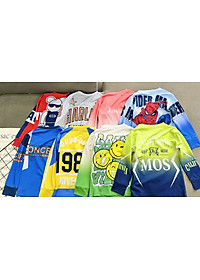 Đồ bộ bé trai, Bộ ngủ dài tay cho bé trai hình thể thao Siêu nhân từ 12-40kg chất thun lạnh mềm mịn mát