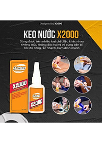 Keo Nước Hồ Dán Đa Năng X2000 Siêu Dính Keo Dán Đa Năng Dán Gỗ, Dán Giày Dép, Dán Thủy Tính, Dán Nhựa, Dán Gốm Sứ