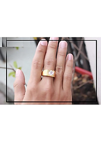 Nhẫn Inox Nam Đẳng Cấp Thép Không Gỉ Bảng Trơn