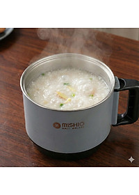 Nồi Lẩu Điện Mini 1.5L Mishio MK392 600W lòng nồi inox 304 không gỉ sét - hàng chính hãng