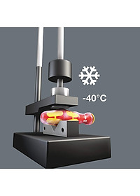 Bộ tua vít cách điện Kraftform Kompakt VDE 17 Universal 1 gồm 4 cạnh, dẹp, hoa thị  các đầu vít thay đổi được gồm 17 chiếc Wera 05006611001