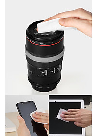 Combo 100 Bộ Giấy lau vệ sinh màn hình điện thoại, giấy lau bụi dán kính cường lực, 1 bộ 2 miếng khô và ướt - Hàng Chính Hãng