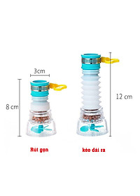 Vòi Lọc Nước Ra Bát Tăng Áp Xoay 360 Có Thể Kéo Dài Chống Bắn Nước Giao Màu Ngẫu Nhiên