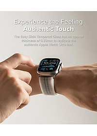 Bộ 2 dán cường lực Apple Watch Ultra 3/2/1 RINGKE Easy Slide Tempered Glass - Hàng Chính Hãng