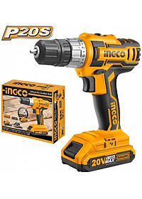 MÁY KHOAN PIN CHÍNH HÃNG 20V LITHIUM INGCO CDLI20024 (1 SẠC, 1 PIN)- HÀNG CHÍNH HÃNG