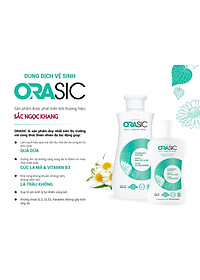 Dung dịch vệ sinh phụ nữ ORASIC Sắc Ngọc Khang 200ml với Tinh chất lá trầu không 200ml giúp làm sạch và dưỡng da "cô bé"