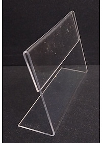 Combo 10 Kệ mica chữ L 9x6cm để bảng giá