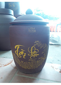 Hũ đựng gạo gốm sứ Bát Tràng loại 10Kg