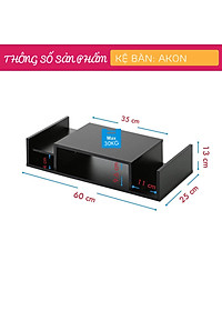 Giá sách để bàn làm việc nhỏ gọn SMLIFE Akon