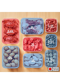 Hộp thực phẩm chữ nhật Nakaya 1300ml hàng nội địa Nhật Bản K.305#