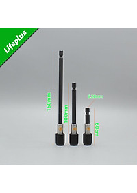 Thanh kéo dài lục giác thay nhanh đầu khía đen