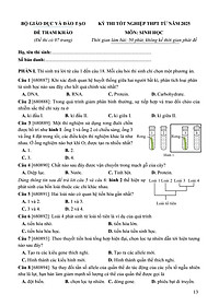 Sách - 60 Đề Minh Họa Tốt Nghiệp THPT 2026 - Môn Sinh Học