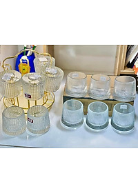 Bộ 6 Ly thuỷ tinh uống trà, cafe , rượu  (giao ngẫu nhiên- AVN26