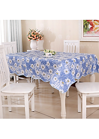 Khăn Trải Bàn Hoa Văn Dập Nổi Không Thấm Nước 152*106 Cm