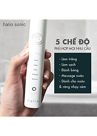 Combo Máy tăm nước cầm tay Halio Professional Cordless Oral Irrigator và Bàn chải đánh răng điện Sonic Whitening Toothbrush