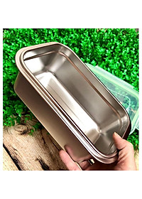 COMBO Bộ 3 Hộp BẢO QUẢN thực phẩm INOX 304 có NẮP. Dụng cụ đựng chứa trữ ĐA NĂNG trong tủ lạnh AN TOÀN SỨC KHOẺ. Thố Lạnh bảo quản thực phẩm tránh mùi, chống hư hao thực phẩm
