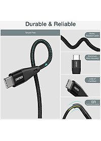 Combo Củ Sạc Nhanh PPS PD 25W CHOETECH PD6003 Và Cáp Type C 60W Dài 1.2m XCC-1003 Cho Điện Thoại Samsung, Oppo, Vivo, Xiaomi - Hàng Chính Hãng