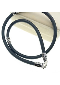 Dây Chuyền Vòng Cổ Nam Bọc Bạc Thật Nam Tính Thể Thao - BẠC HIỂU MINH DCS038S