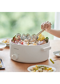 Nồi điện đa năng Locknlock Electric Multipot EJP134IVY - Tay cầm cách nhiệt - Nắp trong suốt - Chống dính - Đường kính 27cm - Dung tích 5L - 220V, 50Hz, 1350W - Hàng chính hãng