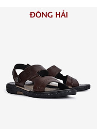 Sandal nam da bò Đông Hải quai ngang thiết kế bản to nam tính dễ phối trang phục - S1131