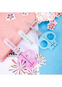 Kéo Thủ Công Học Sinh 128Mm Deli ,Hồng/Xanh - 1 Chiếc - E6032