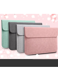 BAO DA, TÚI DA, CẶP DA CHỐNG SỐC CHO MACBOOK, LAPTOP, SURFACE KÈM VÍ ĐỰNG PHỤ KIỆN