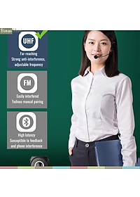 Takstar E8W - Máy Trợ Giảng Không Dây UHF, Hỗ Trợ Bluetooth, Cổng USB, Công Suất 18W, Sử Dụng 12 Giờ- Hàng chính hãng