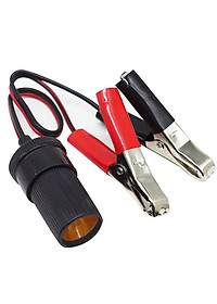 Phụ kiện bơm lốp ô tô - Kẹp ắc quy chuyển đổi sang đầu tẩu và ống nối dây hơi
