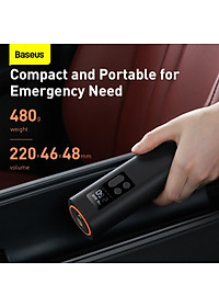 Máy bơm lốp xe hơi kỹ thuật số thông minh Baseus Mini Air Compressor 12V 150PSI (hàng chính hãng)