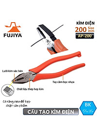 Kìm điện - kìm răng 8 inch/ 200mm Fujiya AP-200 Công Nghệ Nhật Bản- Kìm cắt dây thép dây đồng