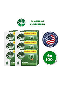 Combo 6 xà phòng Dettol kháng khuẩn 100g