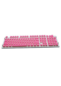 108 Keys Keycaps Double Shot PBT Pudding Keycap Set DIY for Cherry MX RGB Mechanical Keyboard, show more dazzling RGB lamp effect.