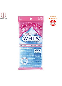 Combo Khăn tắm kỳ lưng Nhật Bản Whip's Kokubo + Bàn chà gót chân Ag+ Jabu  Made in Japan