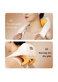 Máy Massage Cổ Vai Gáy Lưng Cao Cấp GAX-8D Nâng Cấp 8 Đầu Xoa Bóp