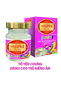Combo 12 Lọ Nước yến sào win'sNest Junior 12% (70mL) Kèm túi xách giấy