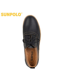 Giày nam Da bò Buộc dây SUNPOLO SPH424 (Xanh navy, Nâu)