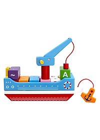 Đồ chơi gỗ: Thuyền tri thức - Phát triển trí tuệ và trí tưởng tượng - Winwintoys 60572