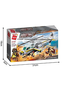 Đồ chơi lắp ghép, xếp hình cho bé trai Qman 1719 - Chiến cơ (280 chi tiết)