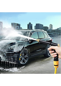 Bộ dây và vòi xịt rửa xe tưới cây tăng áp thông minh 810-2576 (dây xanh-cút nối đồng)