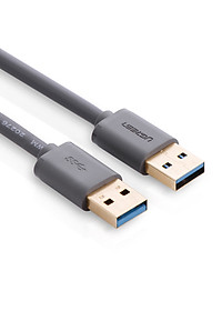 Dây USB 3.0 đực sang đực mạ vàng dài UGREEN US116 (Đen) - Hàng chính hãng