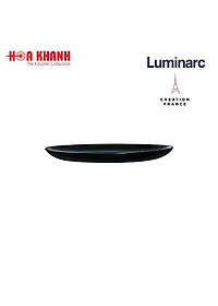 Đĩa Thủy Tinh Luminarc Diwali Đen 25cm - bộ 6 đĩa - P0867