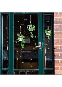 Decal dán tường dán kính giỏ cây SK9343ds