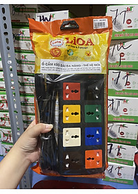 Ổ Cắm Kéo Dài Đa Năng 8D Có Nắp Che Dây Lioa 8D32N (3300W)