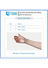 Đai Hỗ Trợ Cổ Tay Grace Care WD320 – Vải Dệt 3D Thoáng Khí, Co Giãn, Hỗ Trợ Vận Động, Thể Thao Nhẹ