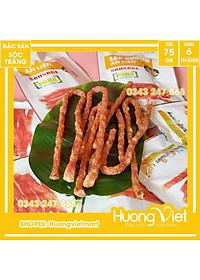 Đặc Sản Sóc Trăng - Lạp Xưởng Ăn Liền Tân Huê Viên Túi 75G, Lạp Xưởng Ăn Ngay Không Cần Chế Biến, Lạp Xưởng Sóc Trăng, Ăn Vặt Sài Gòn